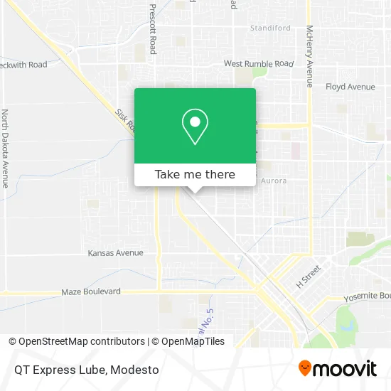 QT Express Lube map