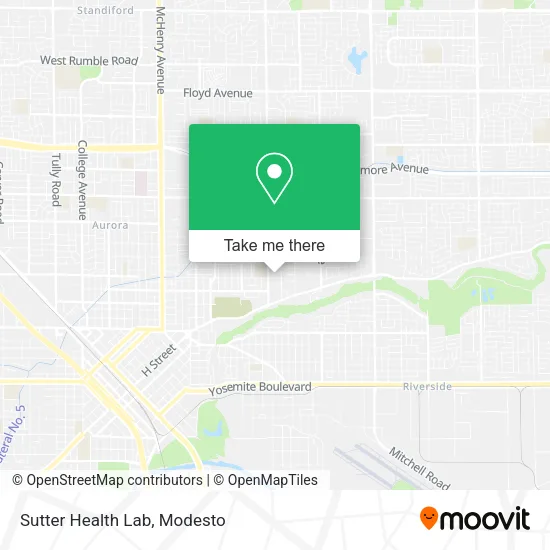 Sutter Health Lab map