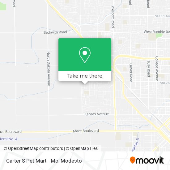 Carter S Pet Mart - Mo map