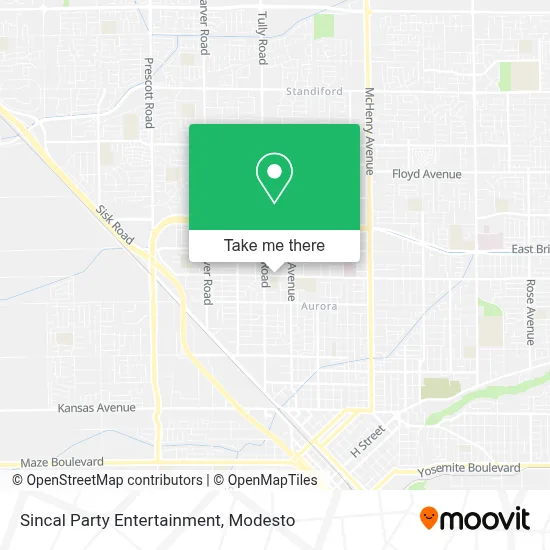Sincal Party Entertainment map