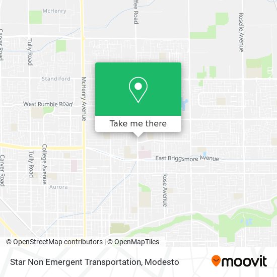 Mapa de Star Non Emergent Transportation