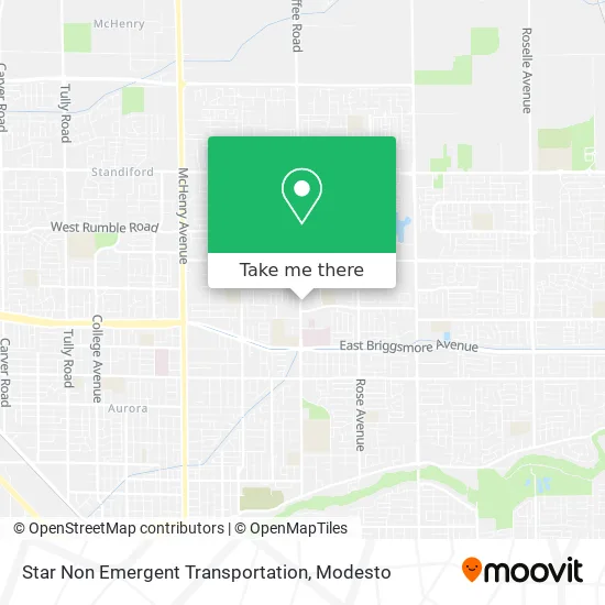 Star Non Emergent Transportation map