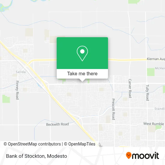 Bank of Stockton map