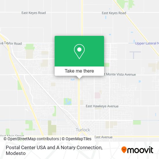 Postal Center USA and A Notary Connection map