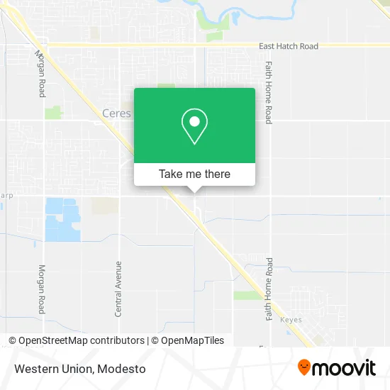Western Union map