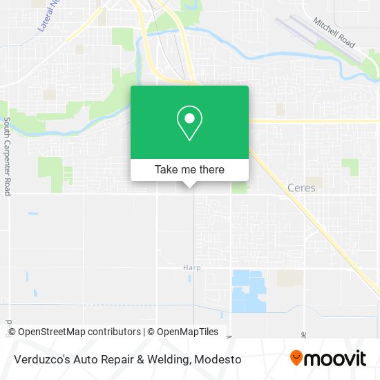 Verduzco's Auto Repair & Welding map