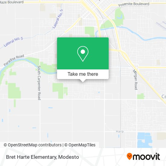 Bret Harte Elementary map