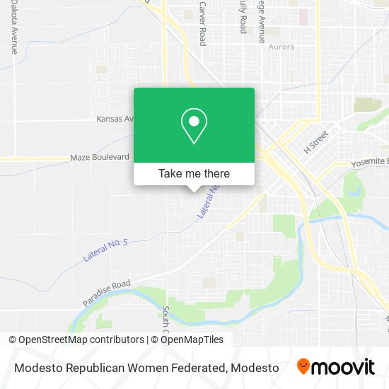 Modesto Republican Women Federated map