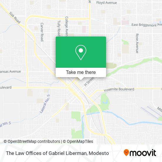 The Law Offices of Gabriel Liberman map
