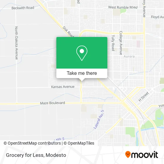 Grocery for Less map
