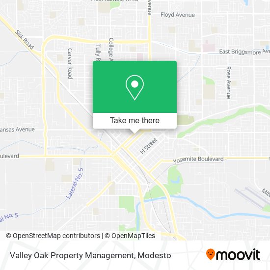 Valley Oak Property Management map