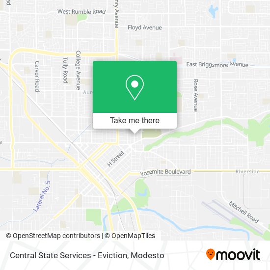 Central State Services - Eviction map