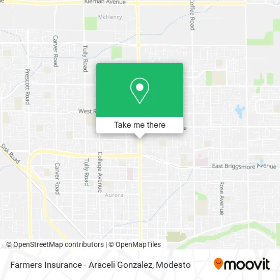 Farmers Insurance - Araceli Gonzalez map
