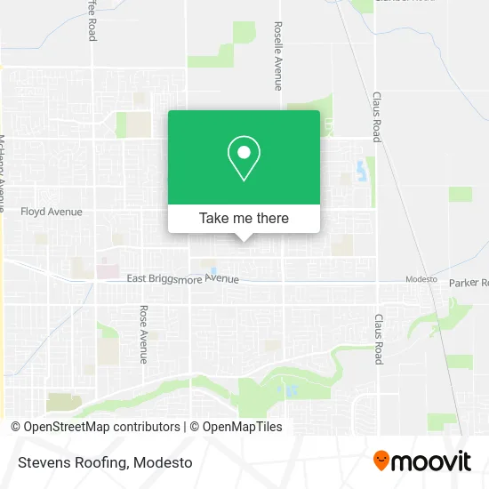 Stevens Roofing map