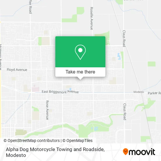 Alpha Dog Motorcycle Towing and Roadside map