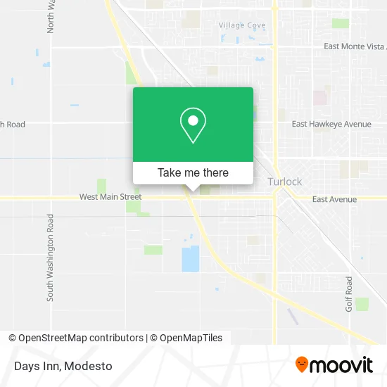 Mapa de Days Inn