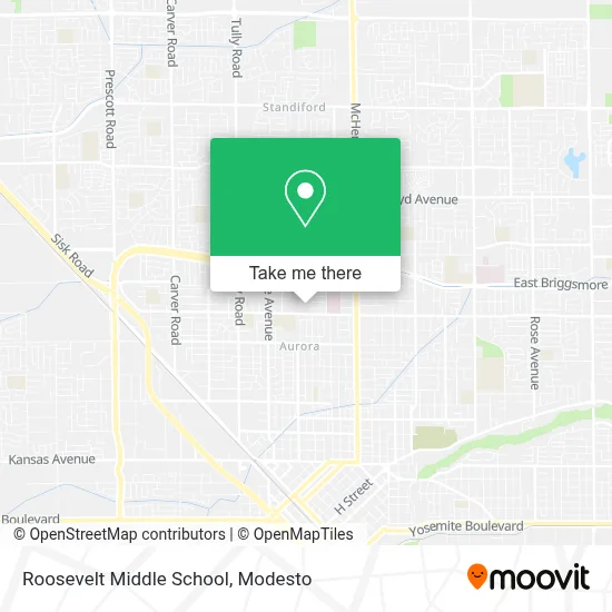 Roosevelt Middle School map