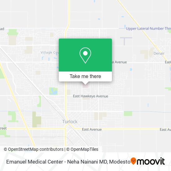 Emanuel Medical Center - Neha Nainani MD map