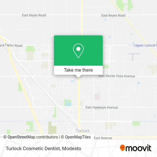 Turlock Cosmetic Dentist map