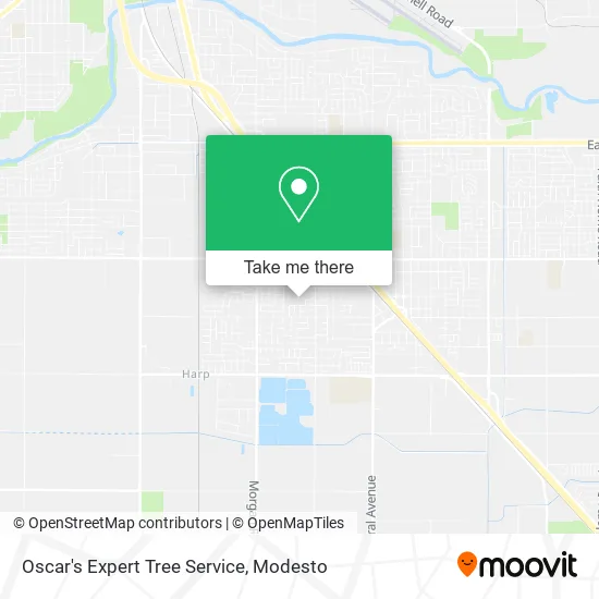 Oscar's Expert Tree Service map