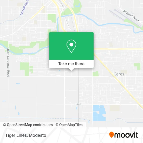 Tiger Lines map