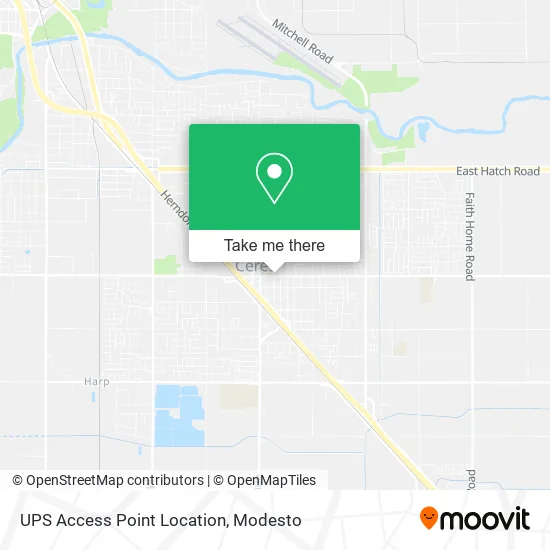 UPS Access Point Location map
