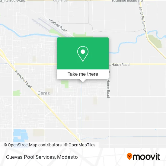 Cuevas Pool Services map