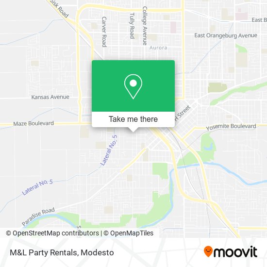M&L Party Rentals map