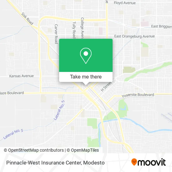 Pinnacle-West Insurance Center map