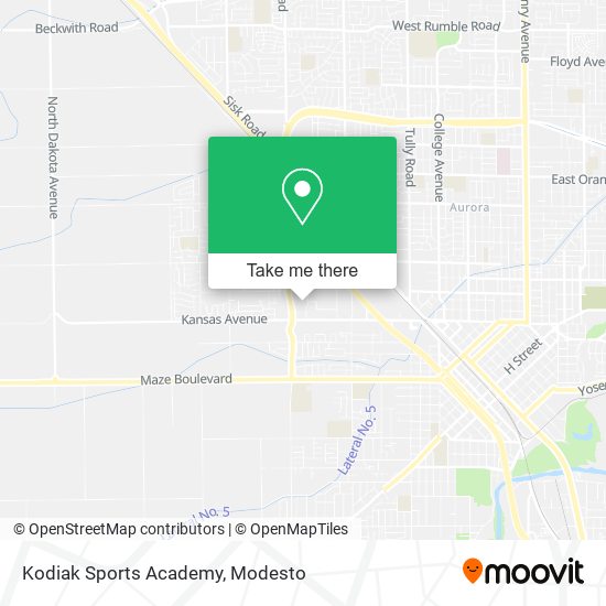 Kodiak Sports Academy map