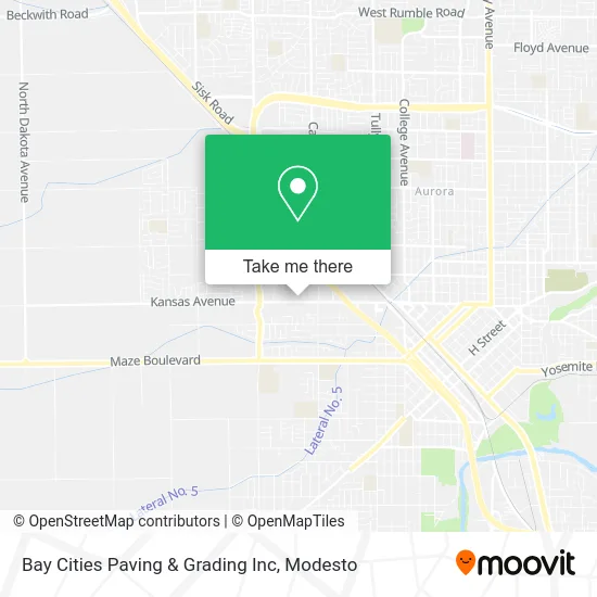 Bay Cities Paving & Grading Inc map