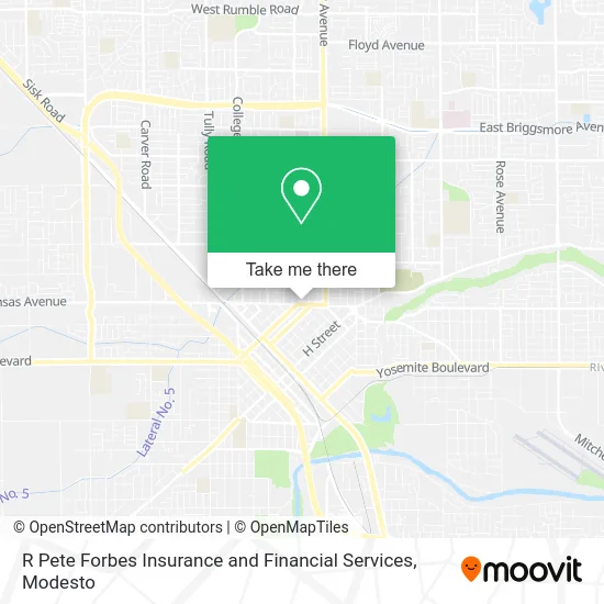 R Pete Forbes Insurance and Financial Services map