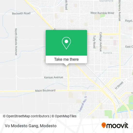 Vo Modesto Gang map