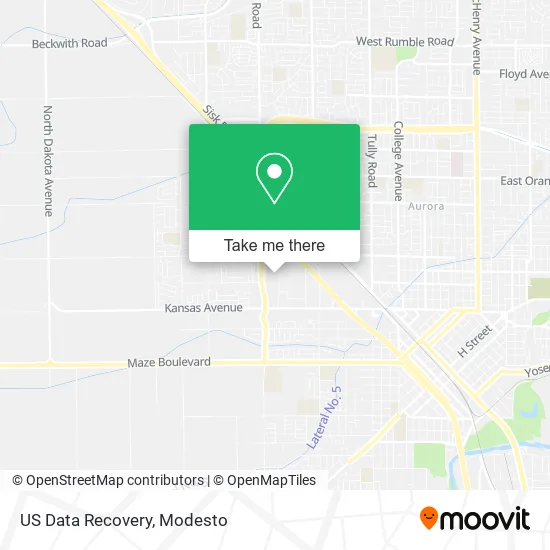 US Data Recovery map
