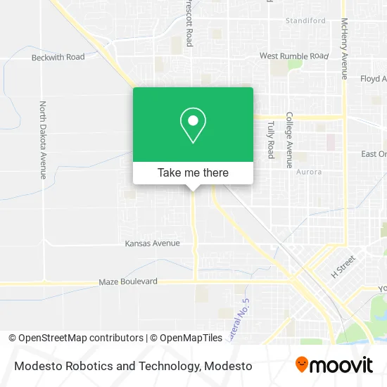 Modesto Robotics and Technology map