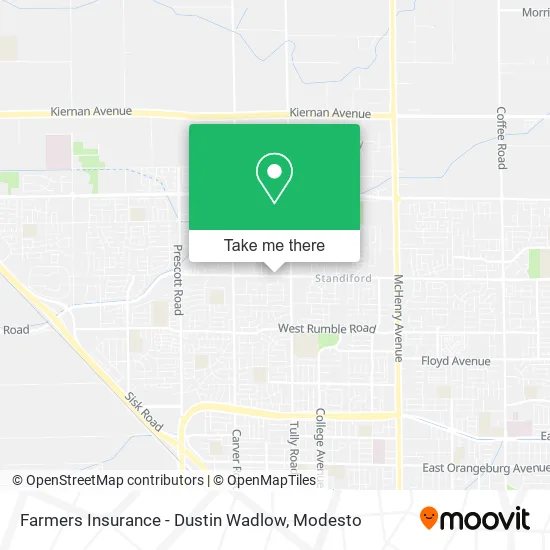 Farmers Insurance - Dustin Wadlow map