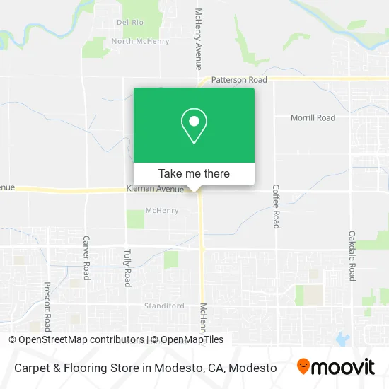 Carpet & Flooring Store in Modesto, CA map