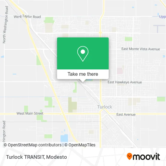 Mapa de Turlock TRANSIT