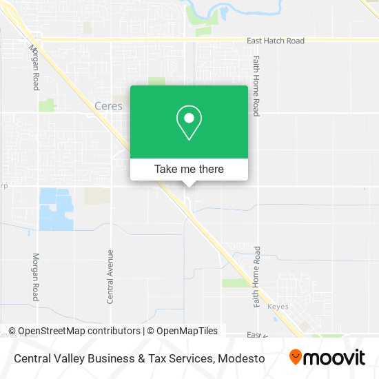 Mapa de Central Valley Business & Tax Services