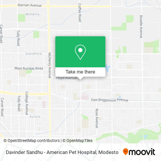 Davinder Sandhu - American Pet Hospital map