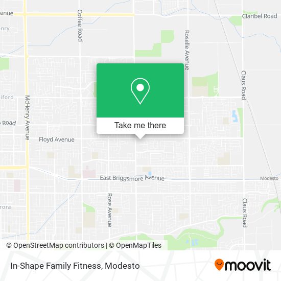 In-Shape Family Fitness map