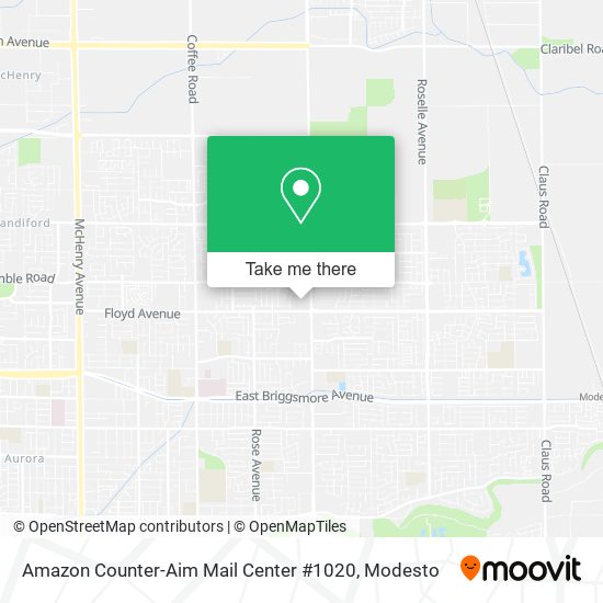 Amazon Counter-Aim Mail Center #1020 map