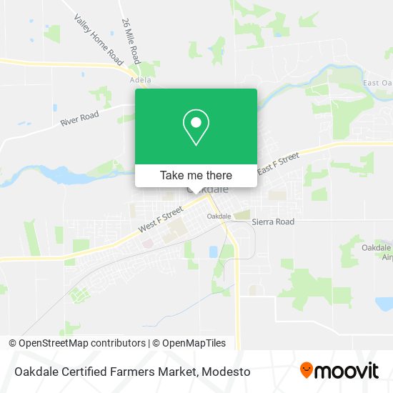 Mapa de Oakdale Certified Farmers Market