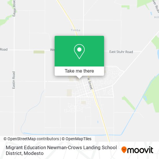 Migrant Education Newman-Crows Landing School District map