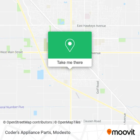 Coder's Appliance Parts map