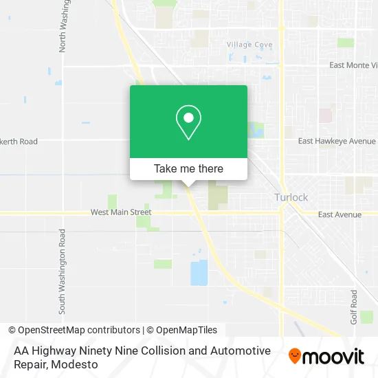 AA Highway Ninety Nine Collision and Automotive Repair map