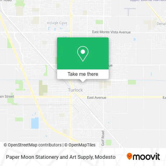 Mapa de Paper Moon Stationery and Art Supply