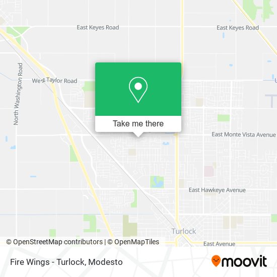 Mapa de Fire Wings - Turlock