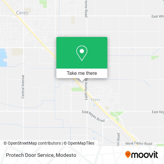 Protech Door Service map