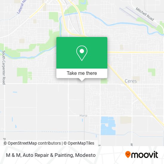 M & M, Auto Repair & Painting map